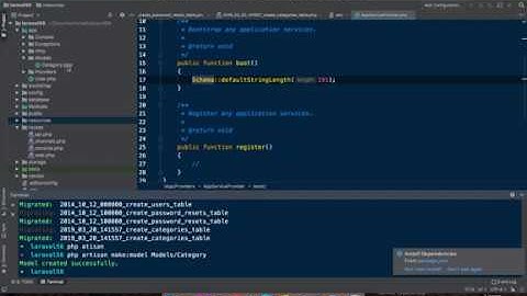 Bài 6 - Tạo CSDL Categories and user - Xây dựng website bán hàng Laravel