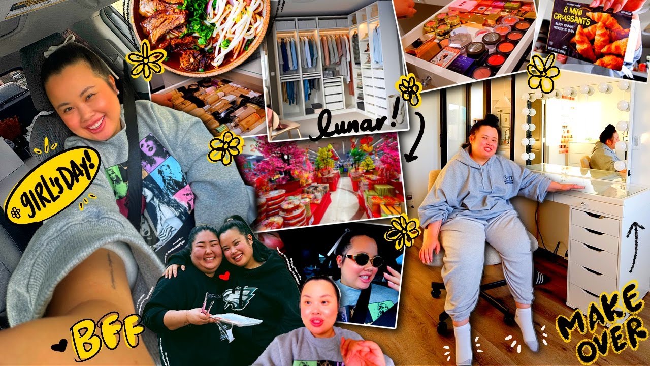 VLOG: our 10 year anniversary, girl's day (shopping + eating), room makeover, organizing makeup!