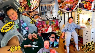 VLOG: our 10 year anniversary, girl's day (shopping + eating), room makeover, organizing makeup!