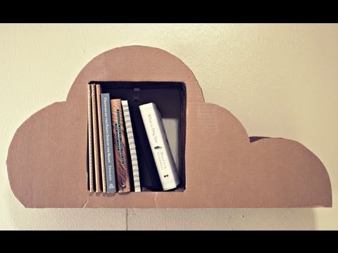Diy Cardboard Cloud Bookshelf Lucas Ridley