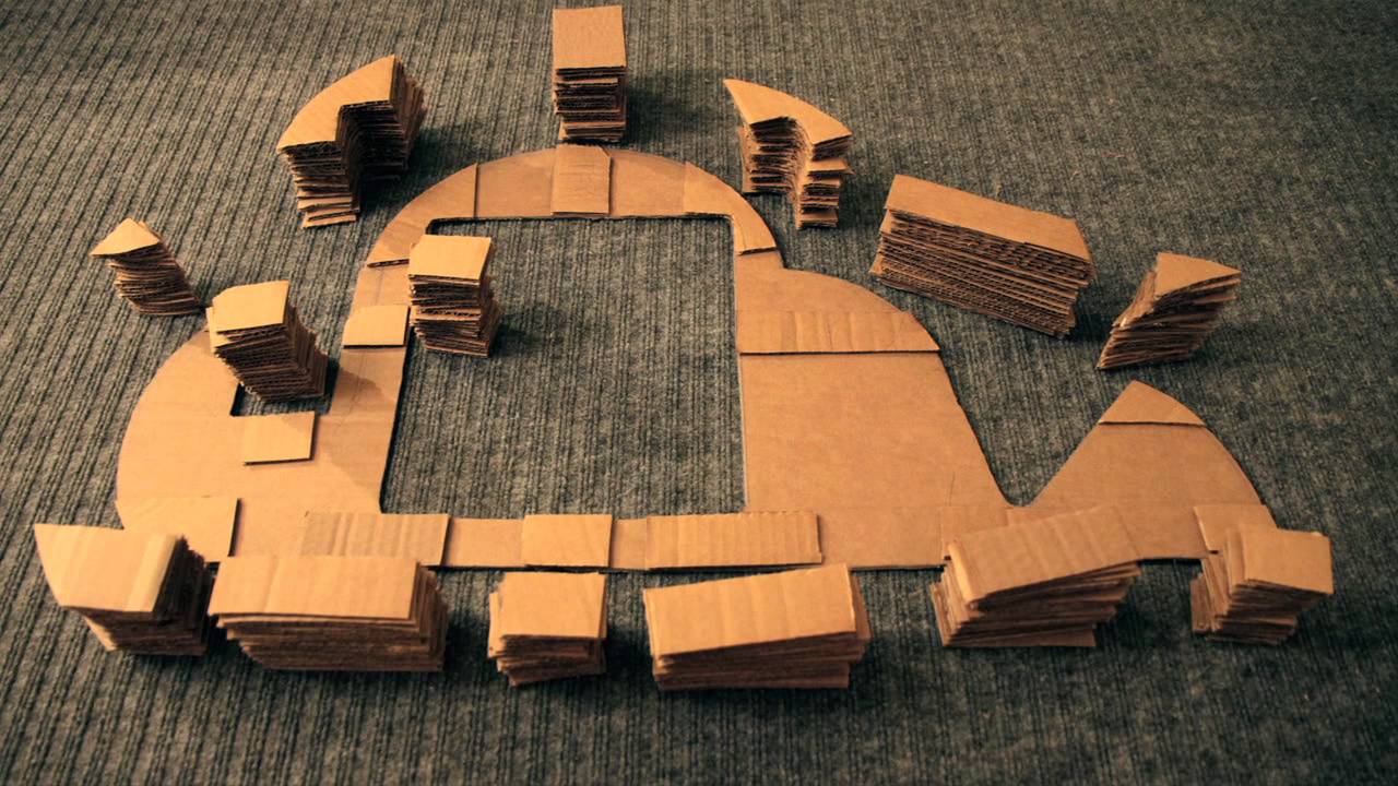DIY Cardboard Cloud Bookshelf - YouTube