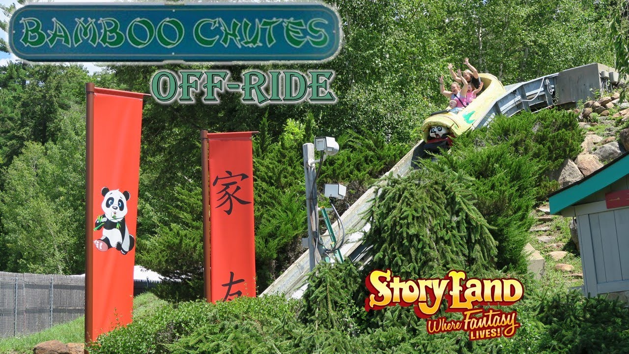 Bamboo Chutes OffRide Footage, Story Land Hopkins Log Flume Non