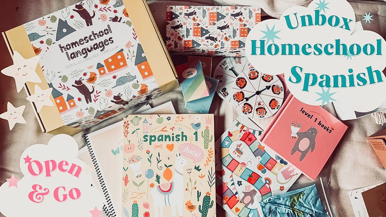 Unboxing Homeschool Spanish Curriculum Interactive Open Go Games unboxing-homeschool-spanish-curriculum-interactive-open-go-games