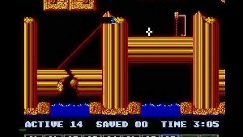Lemmings (NES) fun level 13 solution
