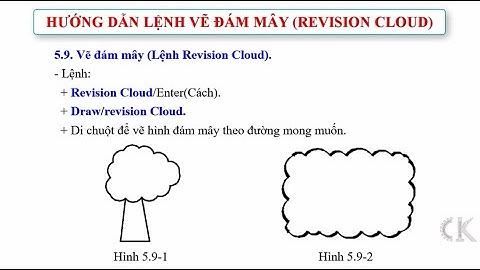 Autocad Tutorial full- Hướng dẫn lệnh vẽ đám mây (Revision cloud)