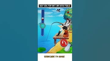 Help Him Find Bait and Catch Fish 🐠🐋 | Brain puzzle 🧩 Gameplay #shorts