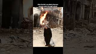 Colorized Historic Ww2 Footage German Woman Walks Through Ruins Of Berlin 1945