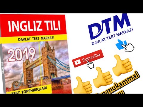 DTM ingliz tili test tahlili. THE VERB/FE’L (zamonlar)