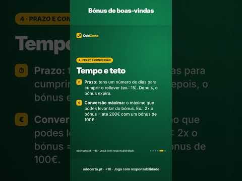 Passo a passo para reivindicar o bónus de boas-vindas no momento certo