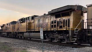 Union Pacific Coal Train Rolling Through Waco, TX