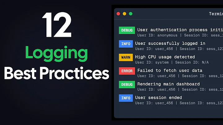 12 Logging BEST Practices in 12 minutes thumbnail