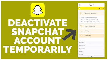 How to Deactivate Snapchat Account Temporarily | Snapchat Deactivate Account