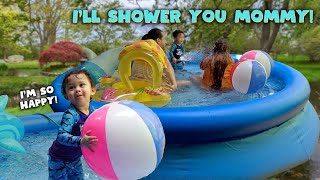 Swimming with My MAMA & BABA in our MANSION 🏘️🏖️