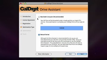 Using CalDigit Drive Assistant
