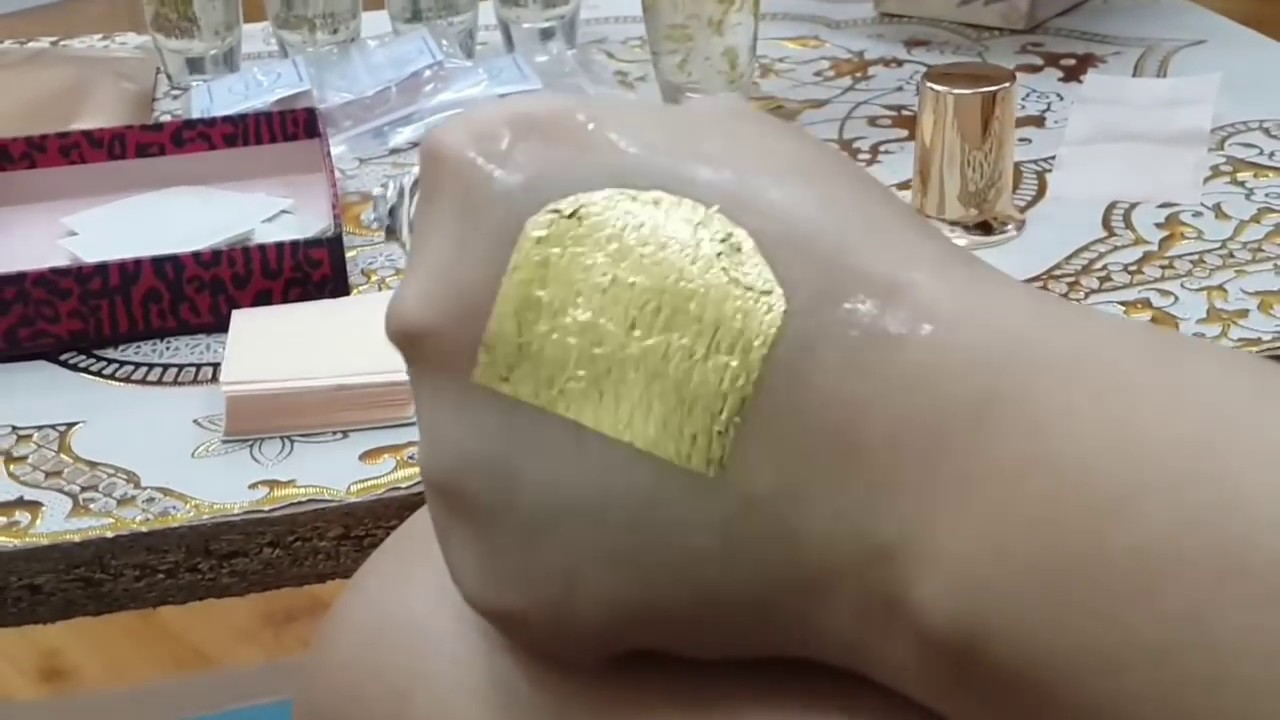 ทองคำแท้บริสุทธิ์ 99.99% ที่ทำมาใช้สำหรับนวดผิวหน้าโดยเฉพาะเป็นไงมาดู 24k magic gold leaf mask