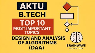 AKTU B.Tech DAA | Top 10 Most Important Topics | Design &amp; Analysis of Algorithms | Exam Focused