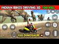 Indian bikes driving 3d  100 dinosaur kill in petrol pump  funny gameplay indian bikes driving 