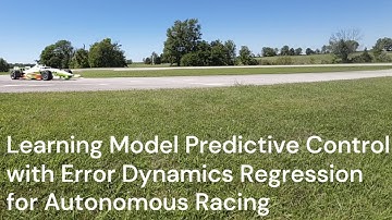 Learning Model Predictive Control with Error Dynamics Regression for Autonomous Racing
