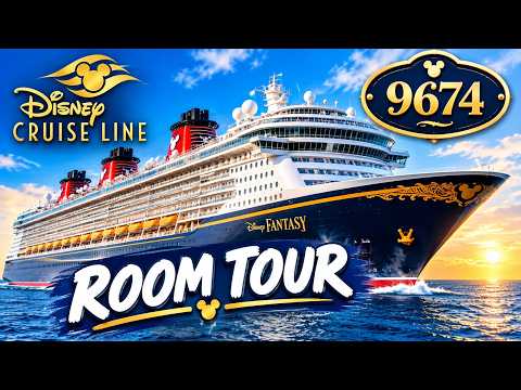 Disney Fantasy Room 9674 Tour | Full Stateroom & Balcony Tour 🚢✨