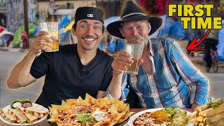 Homeless Cowboy Eats MEXICAN Food For The First Time...