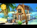 🌴 ISLAND LIVING TINY HOUSE 🌊 // Sims 4 Speed Build