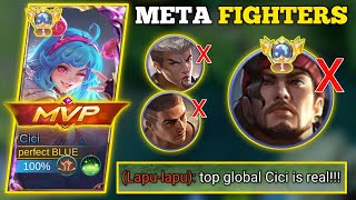 GLOBAL CICI VS. META HEROES! | CICI 100% BROKEN BUILD -MLBB🔥 #cicimlbb #cici #ciciplays