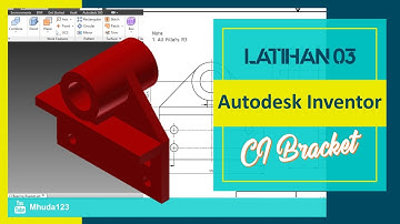 Autodesk Inventor Tutorial For Beginners Exercise 3 - CI Bracket - Belajar Inventor
