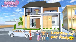 HOUSE AND CAR SURPRISE FOR MY FAMILY😇 ‖ SAKURA SCHOOL SIMULATOR DRAMA ‖ SHORTFILM screenshot 4