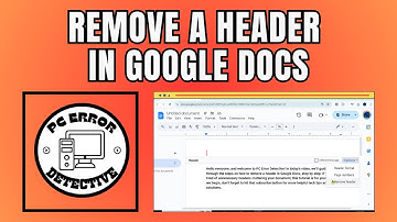 How to Remove a Header in Google Docs