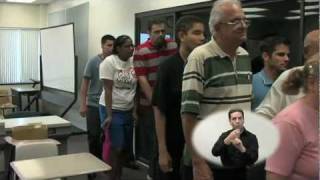 Evacuation with American Sign Language
