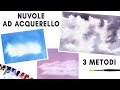 Tutorial Acquerello 🎨🌥 Come dipingere le nuvole