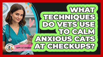 What Techniques Do Vets Use To Calm Anxious Cats At Checkups? - Happy Cat Handbook