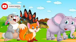 هجوم جودزيلا علي حيوانات الغابة/حواديت ماما نونا/ زاد الحكايا/godzilla and the animals / cartoon