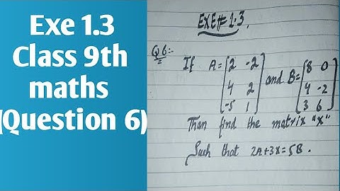Exe 1.3 ||Class 9th maths|| Question 6|#class9math#Kpk board