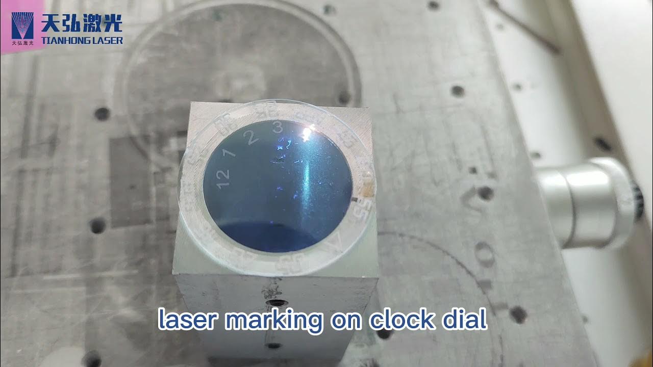 UV nanosecond laser marking for clock dial YouTube
