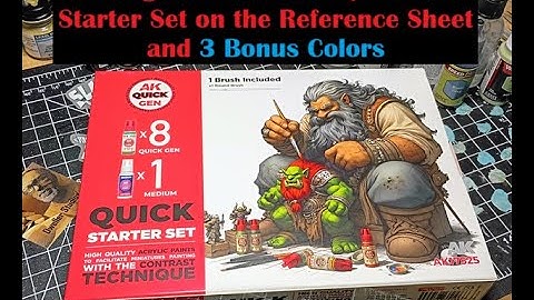 Putting AK Interactive Quick Gen Starter Set on the Reference Sheet and 3 Bonus Colors