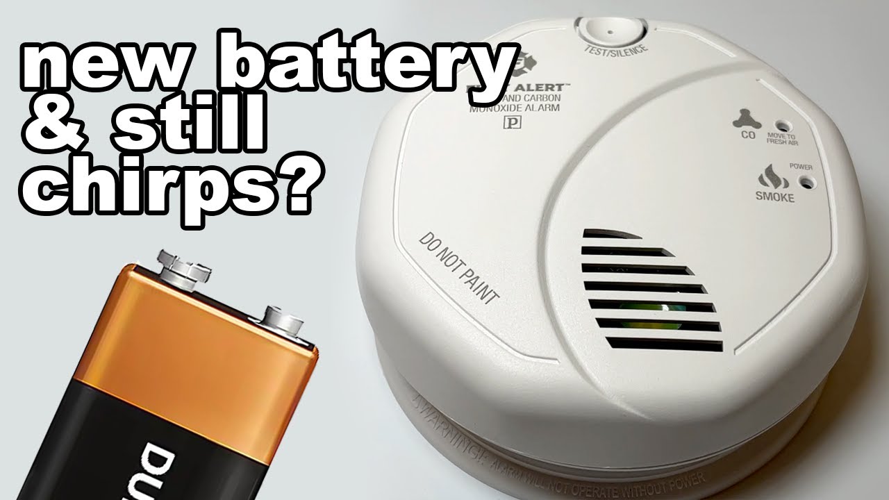 Smoke detector chirping after new battery