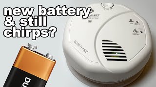 Smoke Alarm Won't Stop Chirping Even With New Battery