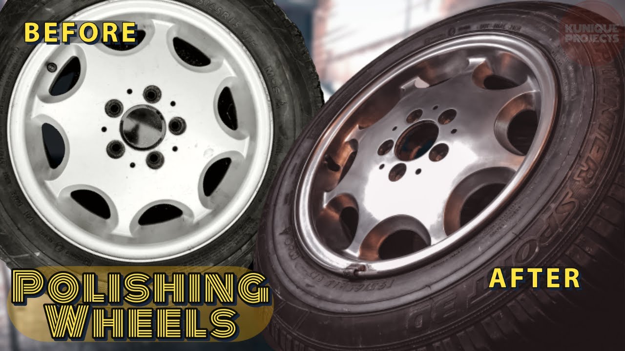 How to Polish Dull Aluminum Wheels to a Mirror Finish in SECONDS using  Flitz Metal Polish 