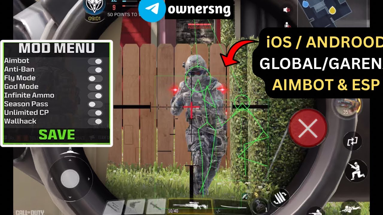 Codm MOD Menu Aimbot/Esp | V1.0.53 | Global Hacks Cod Mobile 🚀