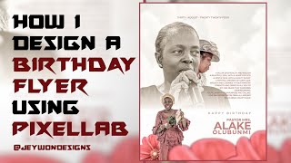 How I design Birthday Flyer using pixellab |plp file #tutorial #pixellab #birthday #flyer #design screenshot 2