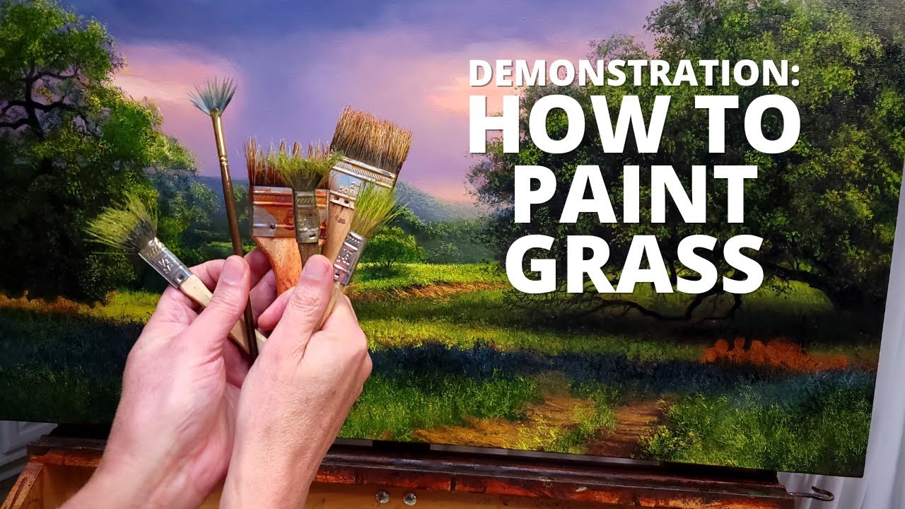 The secret to painting realistic grasses [DEMO]