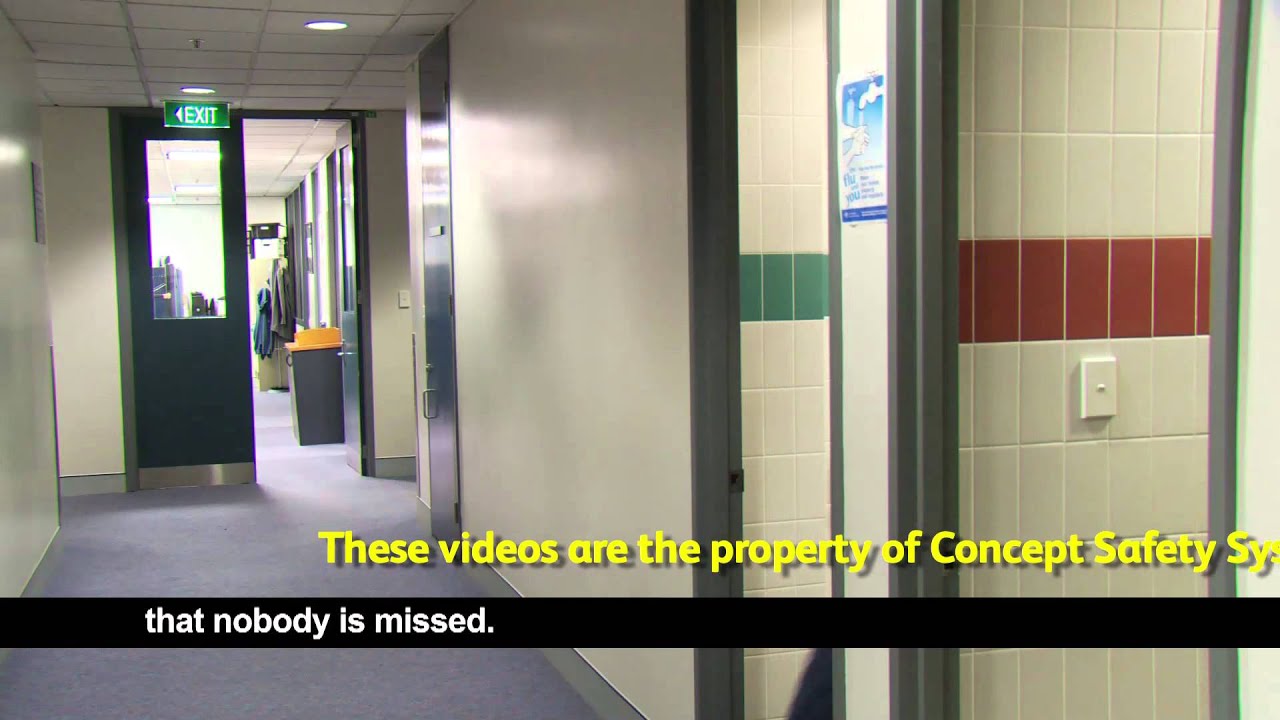 Checking the area in an emergency