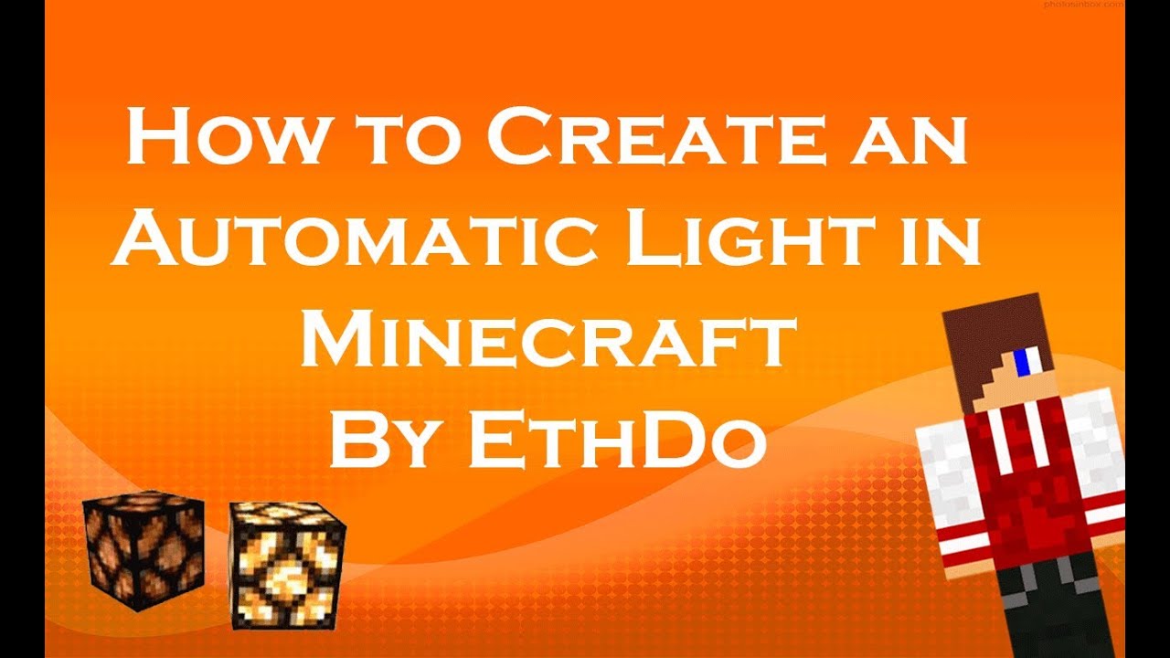 How to make an Automatic Light in Minecraft YouTube