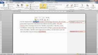 Word 2010: Textkorrekturen vornehmen, drucken, annehmen, ablehnen