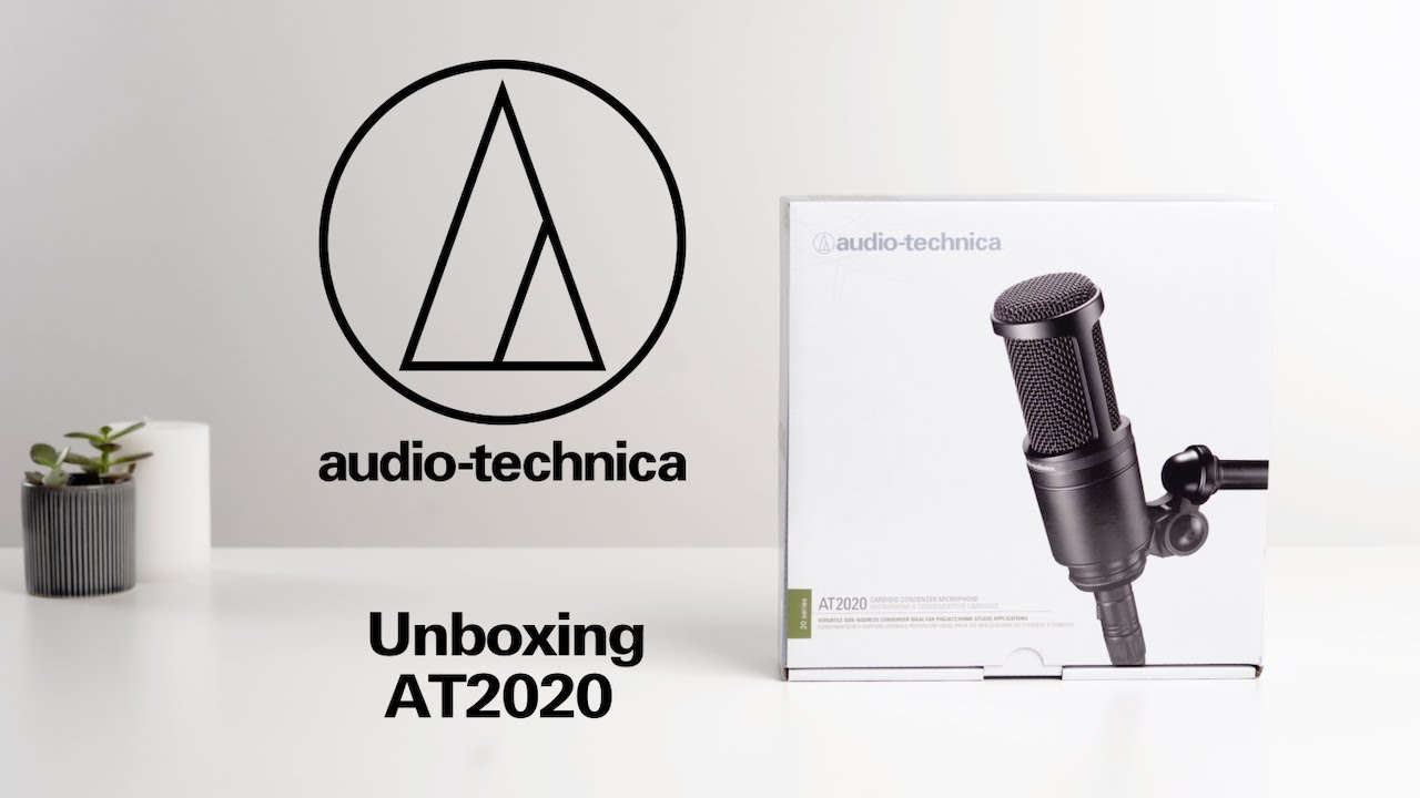 Unboxing the AT2020 Microphone - YouTube