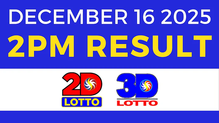 Lotto Result Today 2pm December 16 2025 2D 3D Lotto
