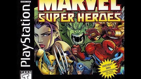 Marvel Super Heroes PS1 gameplay