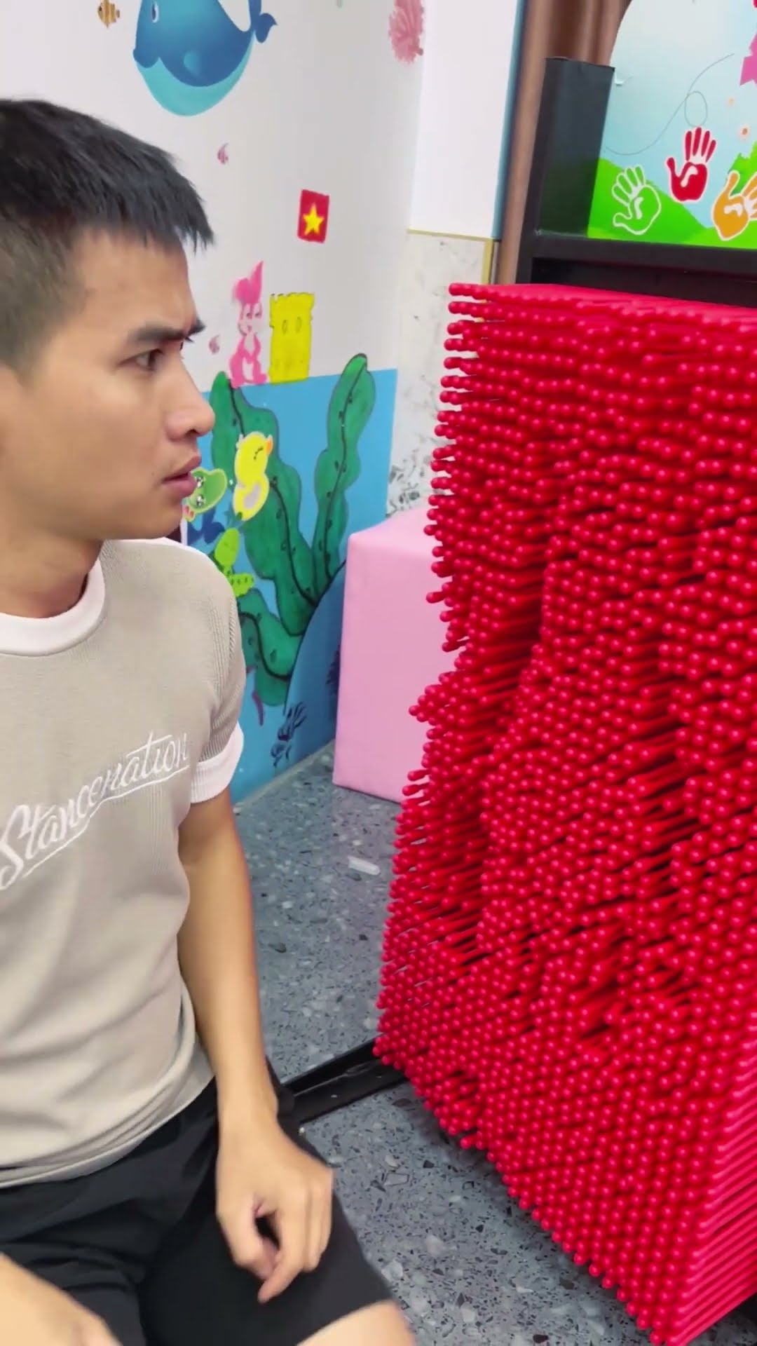 Bé Cún troll Anh Su Hào ở Khu vui chơi || Prank father #shorts