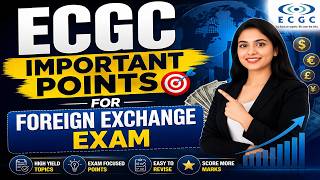 ECGC IMPORTANT POINTS #internationaltradefinance #foreignexchange